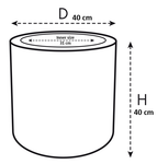 pure cilinder wheels 40 bianco lino